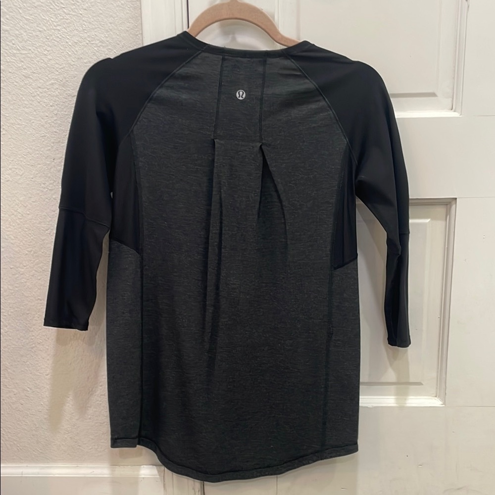 lululemon athletica Black and Gray Women's Top